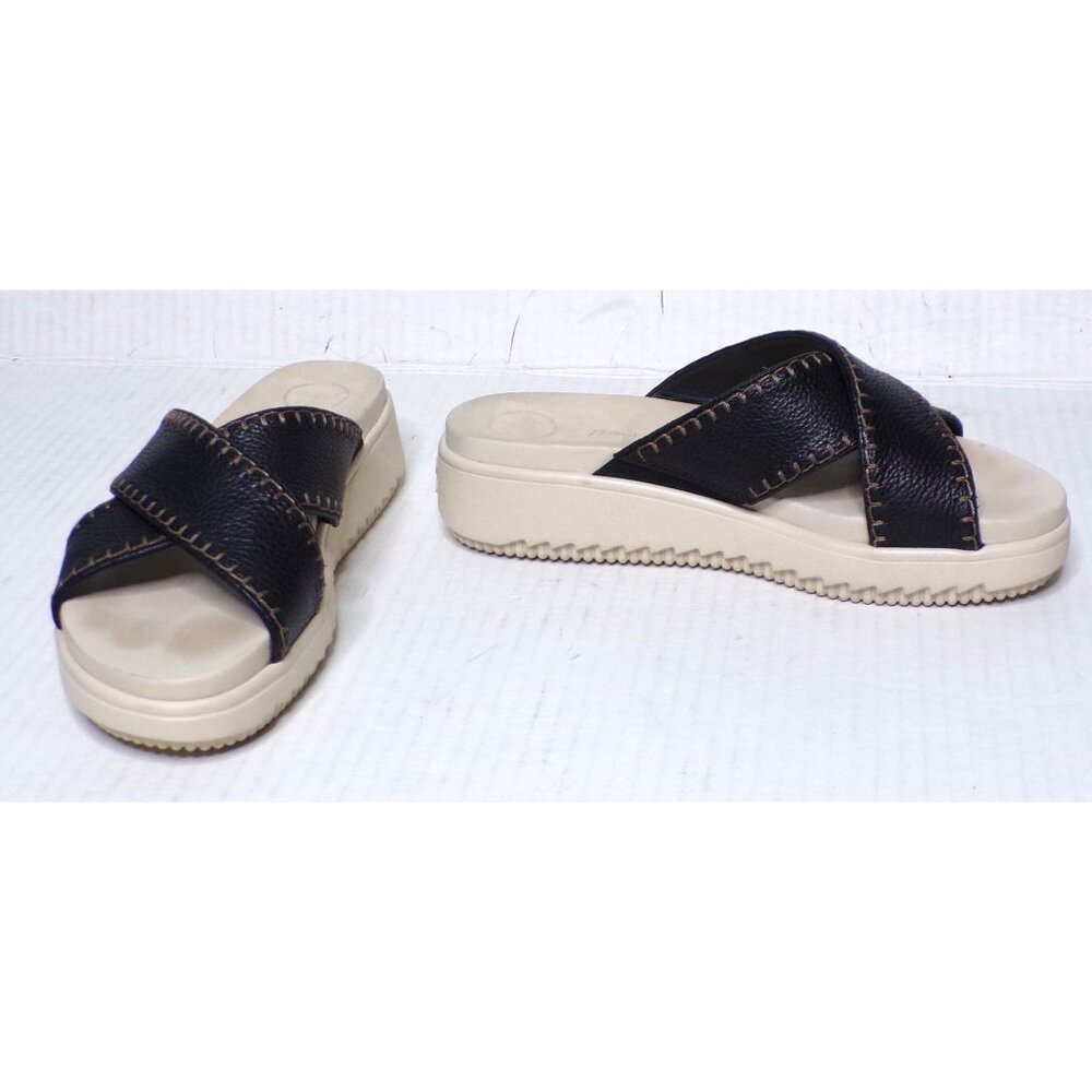 PAUL GREEN Rivers Slides Sandal Shoes 8.5 Black - Picture 7 of 12